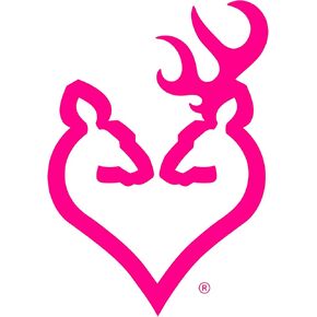 Browning Buckheart Decal | Pink | 6" | Single