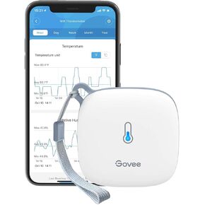 Govee WiFi Thermometer Hygrometer H5179, Smart Humidity Temperature Sensor with App Notification Alert, 2 Years Data Storage Export, Remote Monitor for Room Greenhouse Incubator Wine Cellar