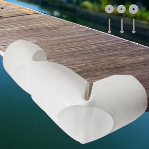 Dock Bumper 24in/32in/38in,Boat Dock Bumpers,Dock Corner Bumper,Dock Bumper Guards,Dock Post Bumpers,Heavy Duty Dock Piling Bumpers for Protecting Boat and Dock,Screws and Washers Included(White)