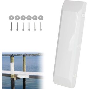 Dock Bumper 24in/32in/38in,Boat Dock Bumpers,Dock Corner Bumper,Dock Bumper Guards,Dock Post Bumpers,Heavy Duty Dock Piling Bumpers for Protecting Boat and Dock,Screws and Washers Included(White)