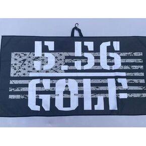 Golf Towel with American Flag Design Large 20.5 X 39.5, Micro Fiber, 5.56 Golf