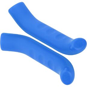 Keenso 4 Colors Anti-Slip Silicone Bike Brake Lever Grips Waterproof Brake Lever Cover Brake Handle Grips Protector for Road Bikes, Mountain Bikes(Blue) and Spare Parts