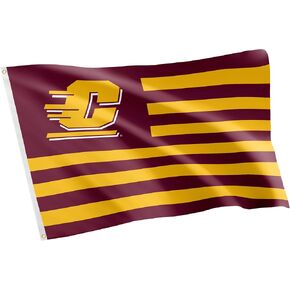 Desert Cactus Central Michigan University Flag CMU Chippewas Flag Banners 100% Polyester Indoor Outdoor 3x5 feet Flags (Nation)