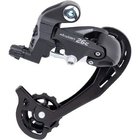 microSHIFT M26C Rear Derailleur - 7/8 Speed Long Cage for 13-34t Freewheel Black