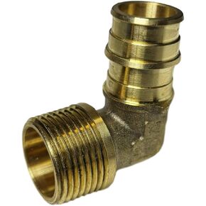 10 Pieces XFITTING 3/4" Pex A x 3/4" Male Elbow, NPT Threaded, F1960 Expansion Elbow