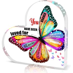 Butterfly Christian Gifts for Women, Bible Verses Religious Gifts for Women, Christian Stuff, Spiritual Gifts for Women, Mom, Friends, Vintage Home Desk Office Decorative Signs - God-02