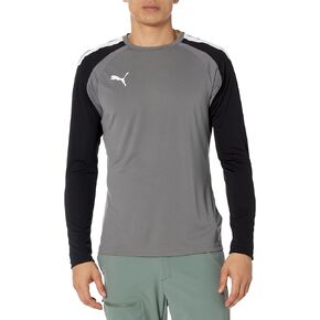 PUMA Men's Team Pacer Goalkeeper Long Sleeve Jersey, Smoked Pearl Black White