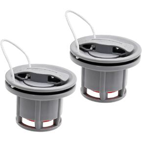 2Pcs Boat Air Valve TPU Air Gas Valve Cap Replacement for Inflatable Boat Dinghy Kayak Canoe，Leakproof Kayak Valve Replacement, Grey