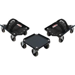 Extreme Max 5800.0228 V-Slides Snowmobile Dolly System - Steel, Red