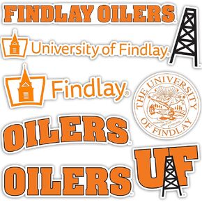 Desert Cactus University of Findlay Stickers UF Oilers Vinyl Decals Laptop Water Bottle Car Scrapbook 12.72x8.94 Sheet T2 (Type 2)