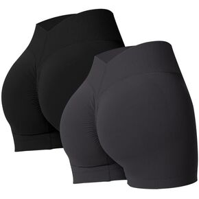 OEAK شورت قصير للمؤخرة للنساء للصالة الرياضية عالي الخصر لياقة بدنية وتمارين اليوغا وسائقي الدراجات النارية قصير على شكل حرف V من الخلف لرفع الغنيمة in Kuwait