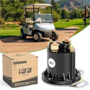 48V Solenoid for EZGO RXV, 4 Terminal 150A, Fits 4 Terminal for 48-Volts EZGO RXV 2008-up Electric Golf Cart, Replace OEM 624317 649373