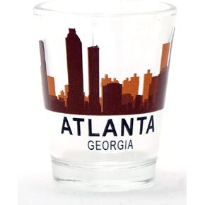 Atlanta Georgia Sunset Skyline Shot Glass