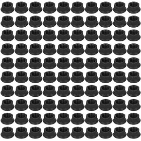 M10 Hex Nut, 100Pcs M10 X 1.25 Hex Nut Carbon Steel Nut for 168F 170 188 Gasoline Generator Black Metric Nut and Bolt Assortment Kit for Screw Bolt