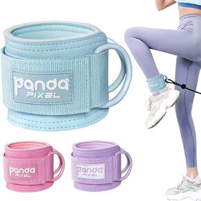 Ankle Resistance Bands with Cuffs, Ankle Weights for Leg Butt, Ankle Resistance Band for Kickbacks Hip Fitness Training, Glutes Workout Equipment for Women Home Gym
