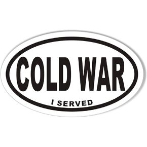 Cold WAR I Served Oval Bumper Sticker