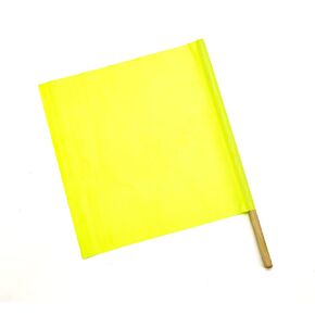 Mutual Industries Vinyl Highway Safety Flags, Orange (10 Pack)