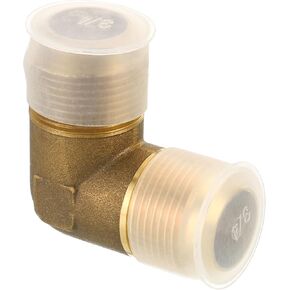 PATIKIL 3/4" x 3/4" Brass Pipe Fitting, Flare 90 Degree Elbow Tube Fitting Pipe Adapter Connector for Air Conditioner Refrigeration Plumbing