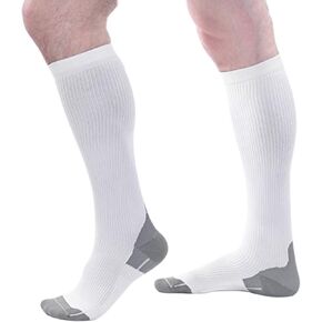 compression socks for Women and Men, 15-20 mmHg support Sock for All-Day Wear, Sports Performance circulator compression sock - Great For Running, active, sport, athletic. (X-Large, Aqua)
