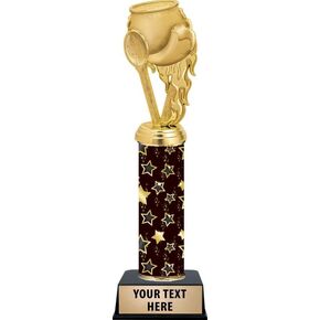 Personalized Black Starlite Chili Trophy, 11" Chili Pot Trophy Award, Customize Now Prime