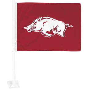 FANMATS University of Arkansas Car Flag 2 pk