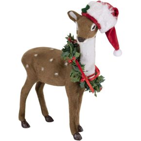 Byers' Choice Reindeer w/Wreath #6782