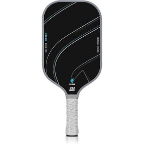 مجداف Fligon Pickleball من ألياف الكربون T700 السطح معتمد من USAPA، مجداف Pickleball معزز بقبضة ودوران يتميز بقلب قرص العسل من مادة البولي بروبيلين 16 مم، مثالي للاعبين المبتدئين والمتقدمين (رمادي)
