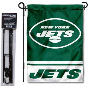WinCraft New York Jets Garden Flag and Pole Stand Holder
