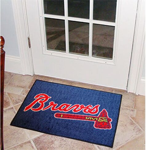 FANMATS 6432 MLB - Atlanta Braves Rug - 19in. x 30in.| Sports Fan Home Decor Rug and Tailgating Mat in Saudi Arabia