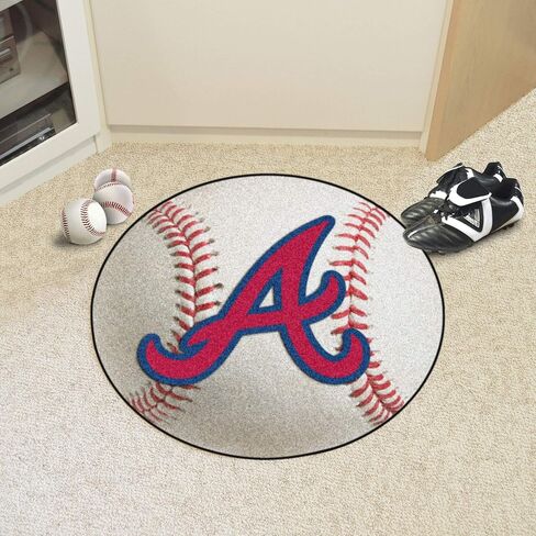 FANMATS 6432 MLB - Atlanta Braves Rug - 19in. x 30in.| Sports Fan Home Decor Rug and Tailgating Mat in Saudi Arabia