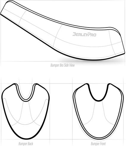 ملحق BerleyPro Bumper Bro Kayak لحماية الهيكل. متوافق مع كريسنت كاياكس، CK1 Venture، Crew، Lite Tackle، Shoalie in Saudi Arabia