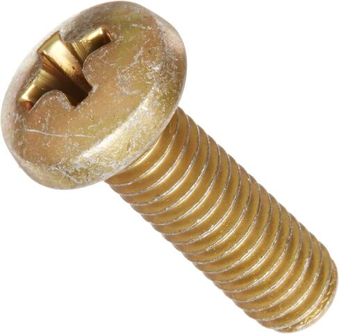 Small Parts MS35207-264 Steel Pan Head Machine Screw, Cadmium Plated, Meets MS-35207, #2 Phillips Drive, #10-32 Thread Size, 5/8" Length, Fully Threaded, USA Made (Pack of 50) in Saudi Arabia