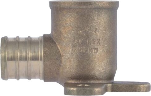 SharkBite 3/4 PEX Pipe x 1/2 Inch FNPT Crimp 90 Degree Drop Ear Elbow, Brass Plumbing Fitting, PEX Pipe, PE-RT, UC342LFA in Saudi Arabia