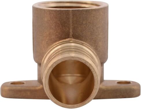SharkBite 3/4 PEX Pipe x 1/2 Inch FNPT Crimp 90 Degree Drop Ear Elbow, Brass Plumbing Fitting, PEX Pipe, PE-RT, UC342LFA in Saudi Arabia