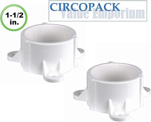 أغطية لولبية hwojjha للجدول 40 من أنابيب PVC من فئة الأثاث (قطعتين) (1-1/2 بوصة) in Kuwait