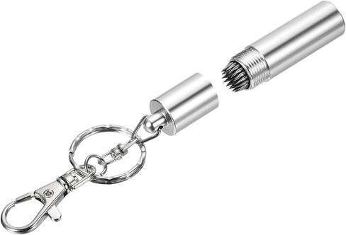 Snooker Billiard Pool Cue Tip Tool - Aluminum Alloy Cue Stick Repair Tool with Keychain, Multifunction, Apply for Snooker in Kuwait