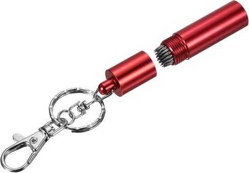 Snooker Billiard Pool Cue Tip Tool - Aluminum Alloy Cue Stick Repair Tool with Keychain, Multifunction, Apply for Snooker in Kuwait