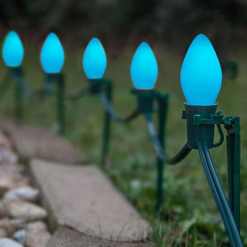 25 Pack C7 LED Halloween Orange Replacement Lights Bulbs, Vintage Orange Ceramic LED Christmas Bulbs for Outdoor Patio String Lights, E12 Candelabra Base, 0.6 Watt Saving Enengy LED Night Lights Bulbs in Saudi Arabia