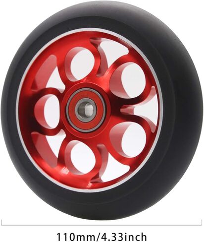 2 قطعة عجلات سكوتر احترافية 110 مم مع ABEC 9 محامل مناسبة للدراجات البخارية MGP/Razor/Lucky Pro in Kuwait