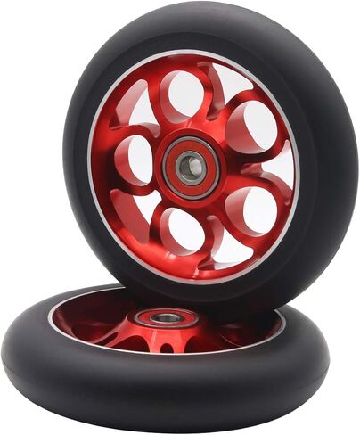 2 قطعة عجلات سكوتر احترافية 110 مم مع ABEC 9 محامل مناسبة للدراجات البخارية MGP/Razor/Lucky Pro in Kuwait