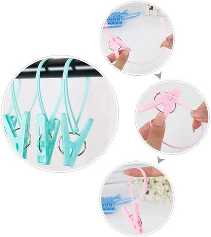 10 Pcs Travel Hangers - Cruise Ship Essentials Portable Folding Clothes Hangers Travel Accessories Foldable Clothes Drying Rack for Travel (Colorful 10pcs) in Saudi Arabia
