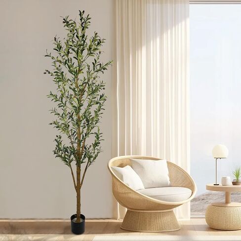 Artificial Ficus Tree 4 ft, Faux Plant Fake Silk Trees with Sturdy Plastic Nursery Pot, Faux Ficus Trees for Indoor Outdoor House Living Room Office Garden in Saudi Arabia