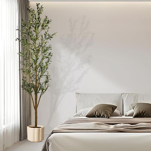 Artificial Ficus Tree 4 ft, Faux Plant Fake Silk Trees with Sturdy Plastic Nursery Pot, Faux Ficus Trees for Indoor Outdoor House Living Room Office Garden in Saudi Arabia