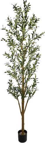 Artificial Ficus Tree 4 ft, Faux Plant Fake Silk Trees with Sturdy Plastic Nursery Pot, Faux Ficus Trees for Indoor Outdoor House Living Room Office Garden in Saudi Arabia