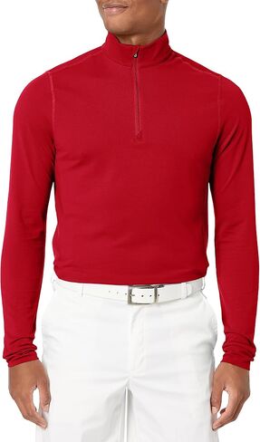 Cutter & Buck Men's Drytec UPF 35+ Cotton Advantage Mock Neck Half Zip Shirt in Saudi Arabia