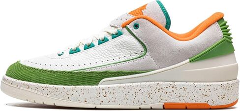 Jordan Womens Air 2 Low Wmns Titan - Sail/Safety Orange-Chlorophyll - Size 6W in Kuwait