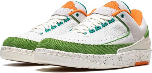 Jordan Womens Air 2 Low Wmns Titan - Sail/Safety Orange-Chlorophyll - Size 6W in Kuwait