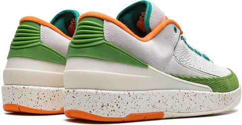 Jordan Womens Air 2 Low Wmns Titan - Sail/Safety Orange-Chlorophyll - Size 6W in Kuwait