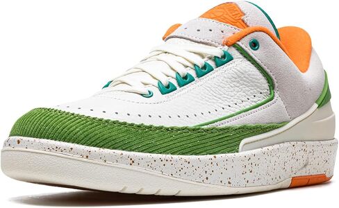 Jordan Womens Air 2 Low Wmns Titan - Sail/Safety Orange-Chlorophyll - Size 6W in Kuwait