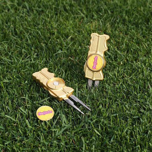 أداة OTF Golf Green Repiar Divot مع علامة كرة مغناطيسية في علبة من الصفيح - شوكة OTF غير قابلة للصدأ، هيكل ABS عالي التحمل، جسم من الفولاذ المقاوم للصدأ in Saudi Arabia